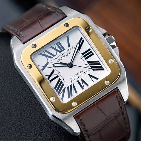 cartier santos 100 in vendita|cartier santos 100 for sale.